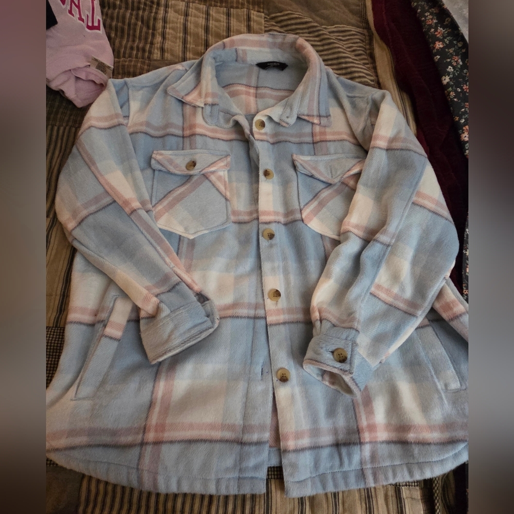 Womens Thick Fleece Flannel Nwot